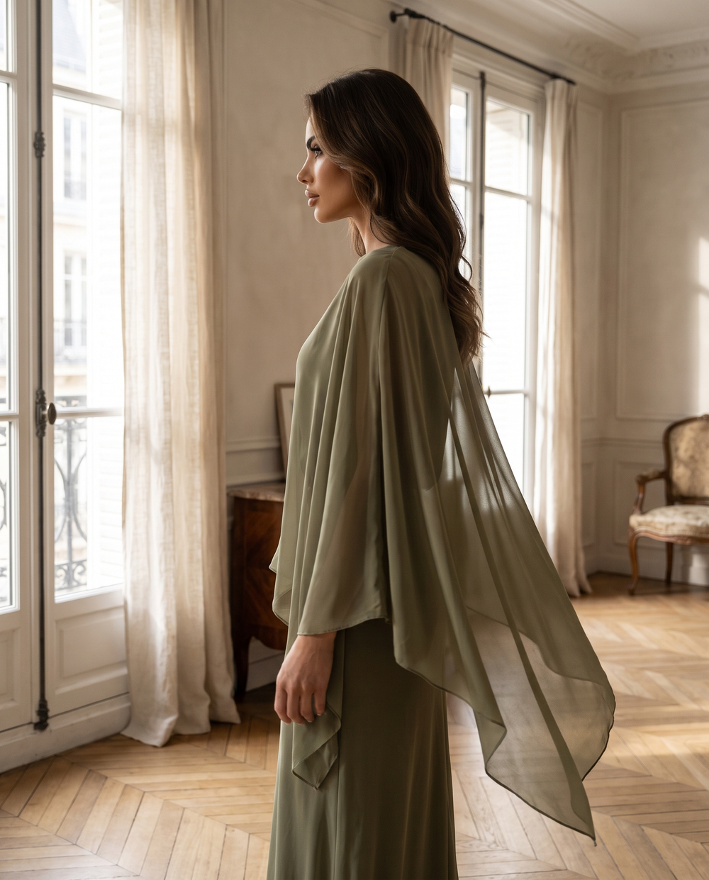 Aria Étole de Soirée en Mousseline
