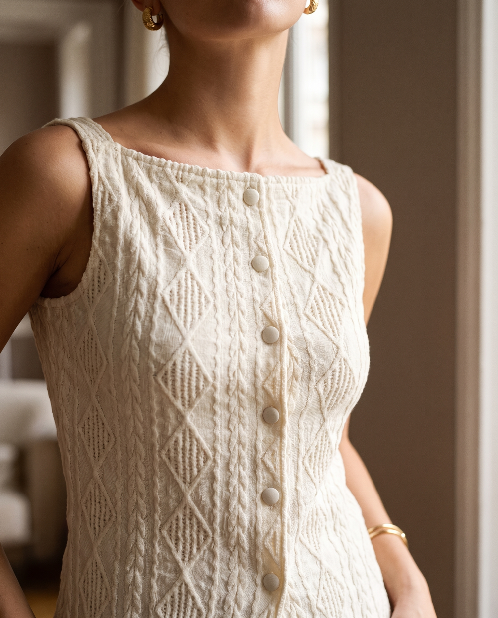 Juliette Blouse Texturée Sans Manches