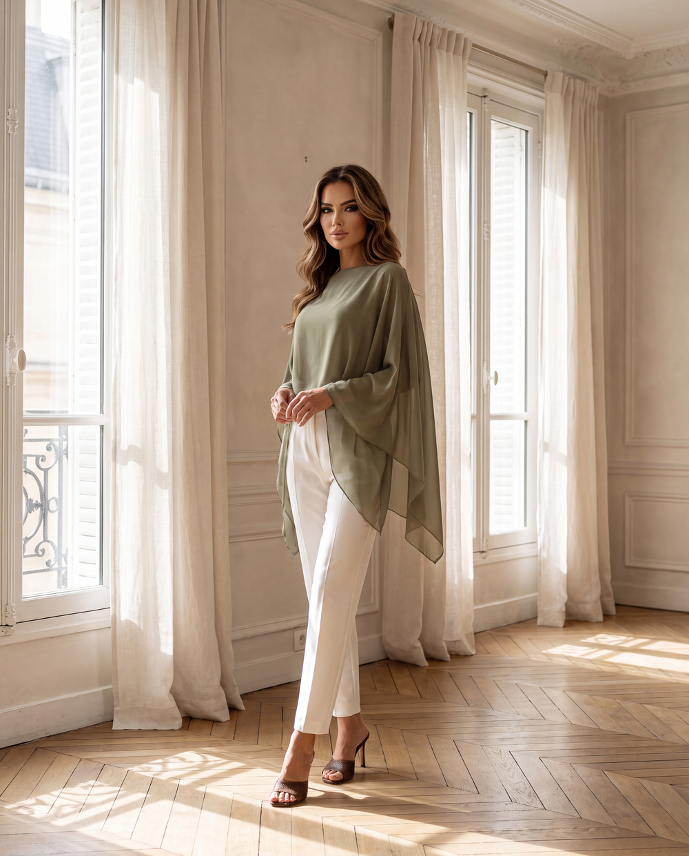 Aria Étole de Soirée en Mousseline