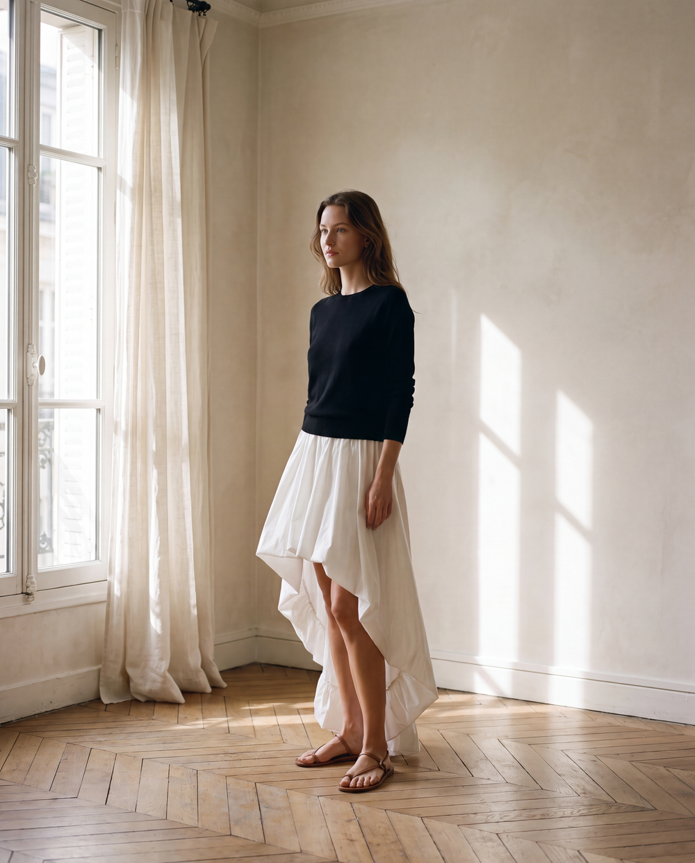 Bianca Cotton Midi Skirt