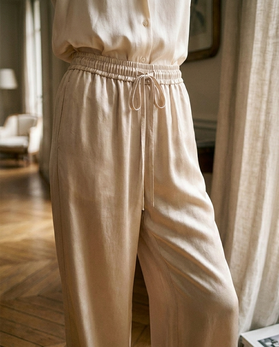 Vendôme Wide-Leg Trousers — detail